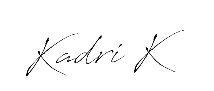 Make a short Kadri K signature style. Manage your documents anywhere anytime using Antro_Vectra. Create and add eSignatures, submit forms, share and send files easily. Kadri K signature style 6 images and pictures png