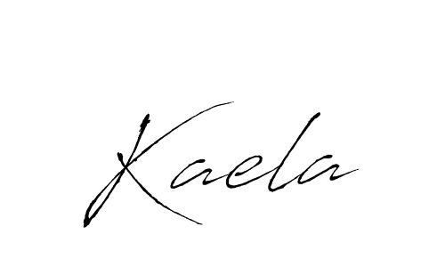 Kaela stylish signature style. Best Handwritten Sign (Antro_Vectra) for my name. Handwritten Signature Collection Ideas for my name Kaela. Kaela signature style 6 images and pictures png