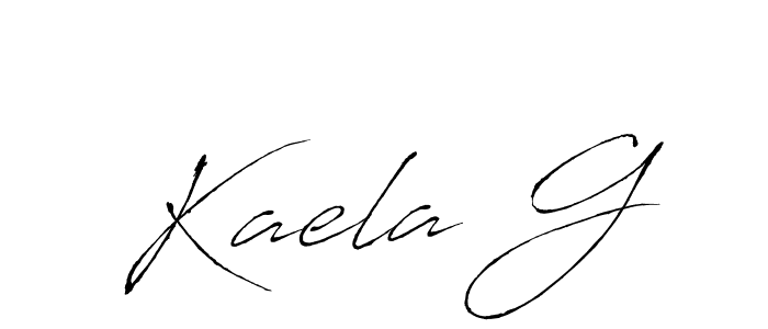 Also we have Kaela G name is the best signature style. Create professional handwritten signature collection using Antro_Vectra autograph style. Kaela G signature style 6 images and pictures png