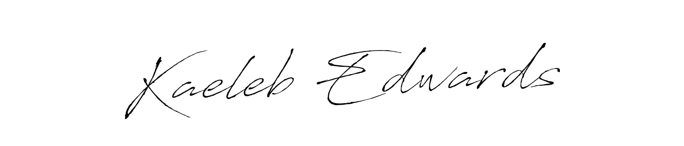 Kaeleb Edwards stylish signature style. Best Handwritten Sign (Antro_Vectra) for my name. Handwritten Signature Collection Ideas for my name Kaeleb Edwards. Kaeleb Edwards signature style 6 images and pictures png