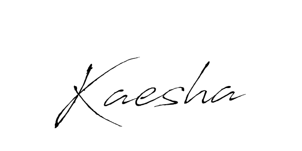 Design your own signature with our free online signature maker. With this signature software, you can create a handwritten (Antro_Vectra) signature for name Kaesha. Kaesha signature style 6 images and pictures png