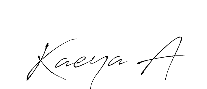How to make Kaeya A name signature. Use Antro_Vectra style for creating short signs online. This is the latest handwritten sign. Kaeya A signature style 6 images and pictures png