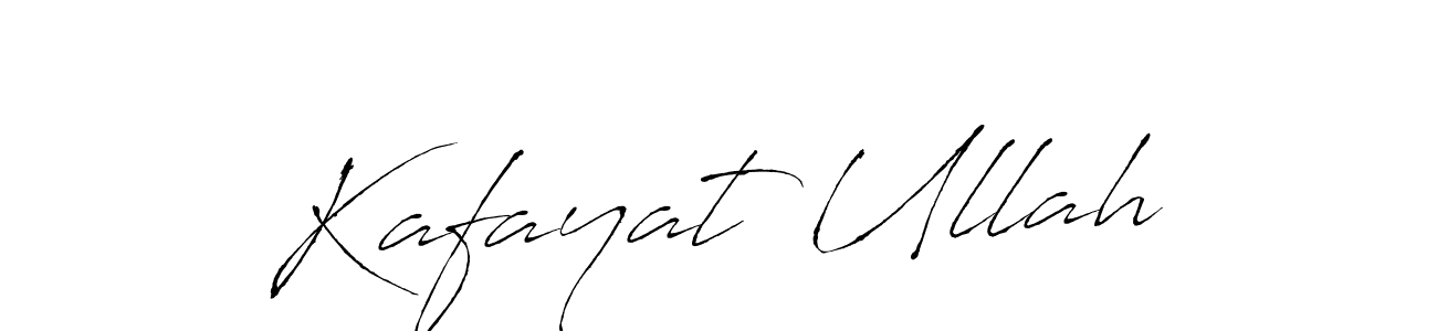 Kafayat Ullah stylish signature style. Best Handwritten Sign (Antro_Vectra) for my name. Handwritten Signature Collection Ideas for my name Kafayat Ullah. Kafayat Ullah signature style 6 images and pictures png