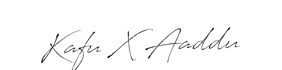 Antro_Vectra is a professional signature style that is perfect for those who want to add a touch of class to their signature. It is also a great choice for those who want to make their signature more unique. Get Kafu X Aaddu name to fancy signature for free. Kafu X Aaddu signature style 6 images and pictures png