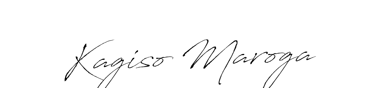 Make a beautiful signature design for name Kagiso Maroga. With this signature (Antro_Vectra) style, you can create a handwritten signature for free. Kagiso Maroga signature style 6 images and pictures png