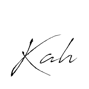 Use a signature maker to create a handwritten signature online. With this signature software, you can design (Antro_Vectra) your own signature for name Kah. Kah signature style 6 images and pictures png