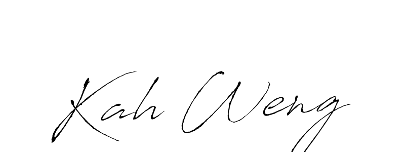 You should practise on your own different ways (Antro_Vectra) to write your name (Kah Weng) in signature. don't let someone else do it for you. Kah Weng signature style 6 images and pictures png