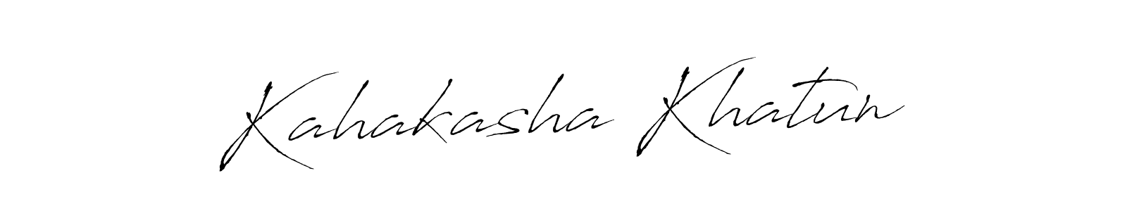 Design your own signature with our free online signature maker. With this signature software, you can create a handwritten (Antro_Vectra) signature for name Kahakasha Khatun. Kahakasha Khatun signature style 6 images and pictures png