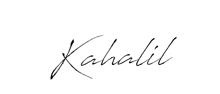 Kahalil stylish signature style. Best Handwritten Sign (Antro_Vectra) for my name. Handwritten Signature Collection Ideas for my name Kahalil. Kahalil signature style 6 images and pictures png