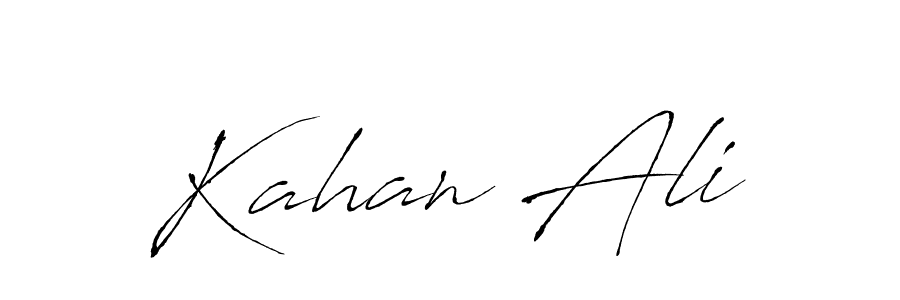 Make a beautiful signature design for name Kahan Ali. With this signature (Antro_Vectra) style, you can create a handwritten signature for free. Kahan Ali signature style 6 images and pictures png