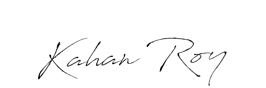 Create a beautiful signature design for name Kahan Roy. With this signature (Antro_Vectra) fonts, you can make a handwritten signature for free. Kahan Roy signature style 6 images and pictures png