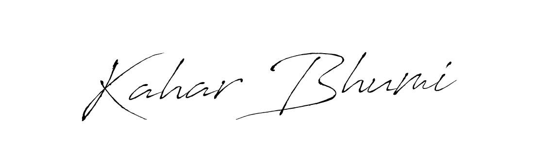 How to make Kahar Bhumi signature? Antro_Vectra is a professional autograph style. Create handwritten signature for Kahar Bhumi name. Kahar Bhumi signature style 6 images and pictures png