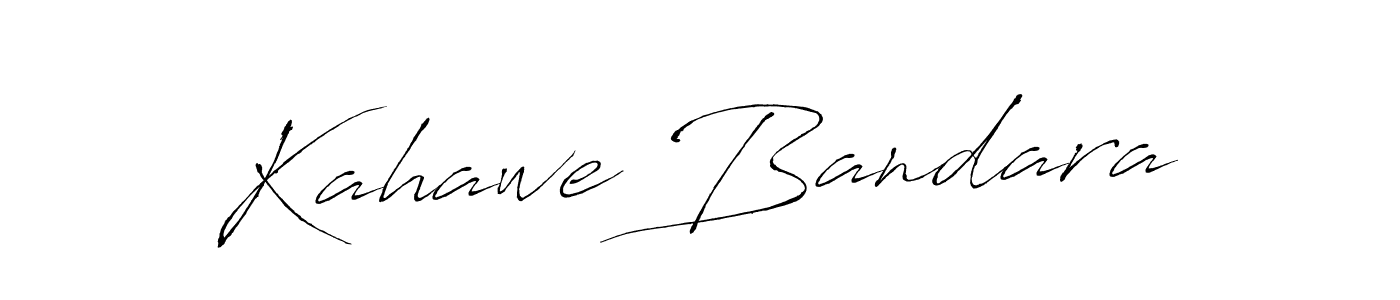 Make a beautiful signature design for name Kahawe Bandara. With this signature (Antro_Vectra) style, you can create a handwritten signature for free. Kahawe Bandara signature style 6 images and pictures png