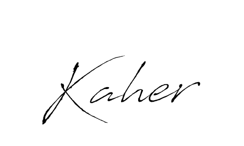 Also we have Kaher name is the best signature style. Create professional handwritten signature collection using Antro_Vectra autograph style. Kaher signature style 6 images and pictures png