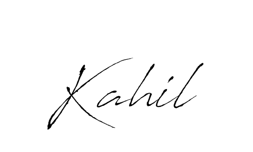 Also we have Kahil name is the best signature style. Create professional handwritten signature collection using Antro_Vectra autograph style. Kahil signature style 6 images and pictures png