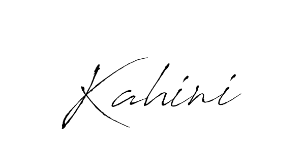 Kahini stylish signature style. Best Handwritten Sign (Antro_Vectra) for my name. Handwritten Signature Collection Ideas for my name Kahini. Kahini signature style 6 images and pictures png