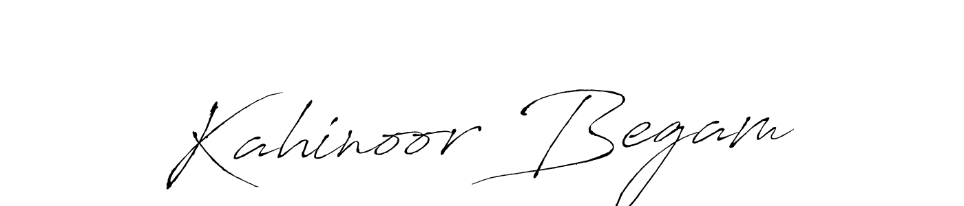 How to make Kahinoor Begam name signature. Use Antro_Vectra style for creating short signs online. This is the latest handwritten sign. Kahinoor Begam signature style 6 images and pictures png