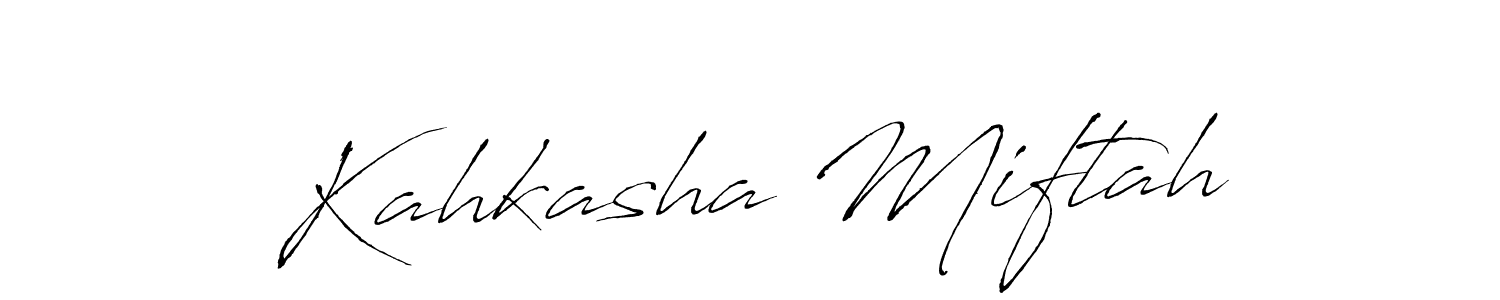 Also we have Kahkasha Miftah name is the best signature style. Create professional handwritten signature collection using Antro_Vectra autograph style. Kahkasha Miftah signature style 6 images and pictures png
