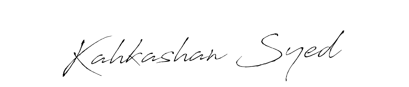Also we have Kahkashan Syed name is the best signature style. Create professional handwritten signature collection using Antro_Vectra autograph style. Kahkashan Syed signature style 6 images and pictures png