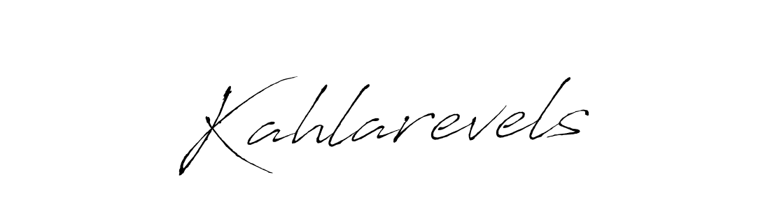 How to Draw Kahlarevels signature style? Antro_Vectra is a latest design signature styles for name Kahlarevels. Kahlarevels signature style 6 images and pictures png