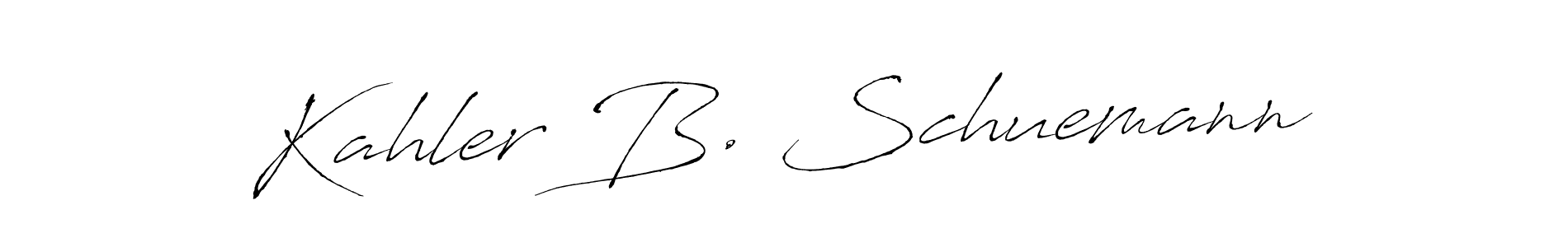 Also You can easily find your signature by using the search form. We will create Kahler B. Schuemann name handwritten signature images for you free of cost using Antro_Vectra sign style. Kahler B. Schuemann signature style 6 images and pictures png