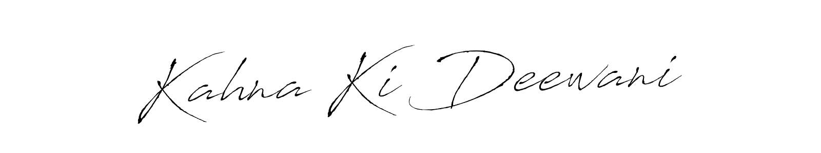 Use a signature maker to create a handwritten signature online. With this signature software, you can design (Antro_Vectra) your own signature for name Kahna Ki Deewani. Kahna Ki Deewani signature style 6 images and pictures png
