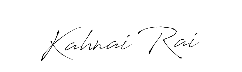 This is the best signature style for the Kahnai Rai name. Also you like these signature font (Antro_Vectra). Mix name signature. Kahnai Rai signature style 6 images and pictures png