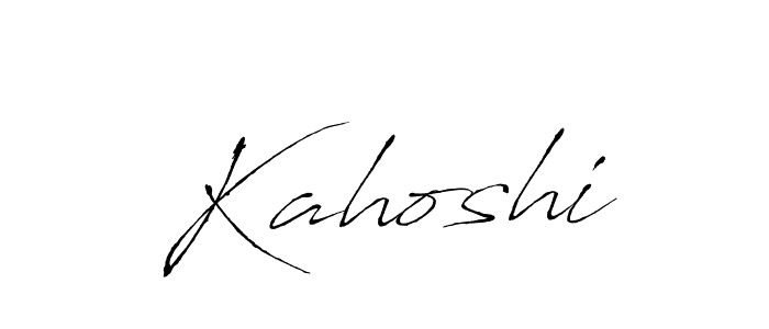 How to Draw Kahoshi signature style? Antro_Vectra is a latest design signature styles for name Kahoshi. Kahoshi signature style 6 images and pictures png