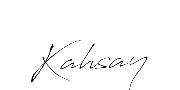 Create a beautiful signature design for name Kahsay. With this signature (Antro_Vectra) fonts, you can make a handwritten signature for free. Kahsay signature style 6 images and pictures png