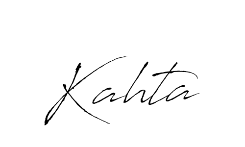 Use a signature maker to create a handwritten signature online. With this signature software, you can design (Antro_Vectra) your own signature for name Kahta. Kahta signature style 6 images and pictures png