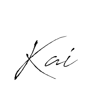 Use a signature maker to create a handwritten signature online. With this signature software, you can design (Antro_Vectra) your own signature for name Kai. Kai signature style 6 images and pictures png