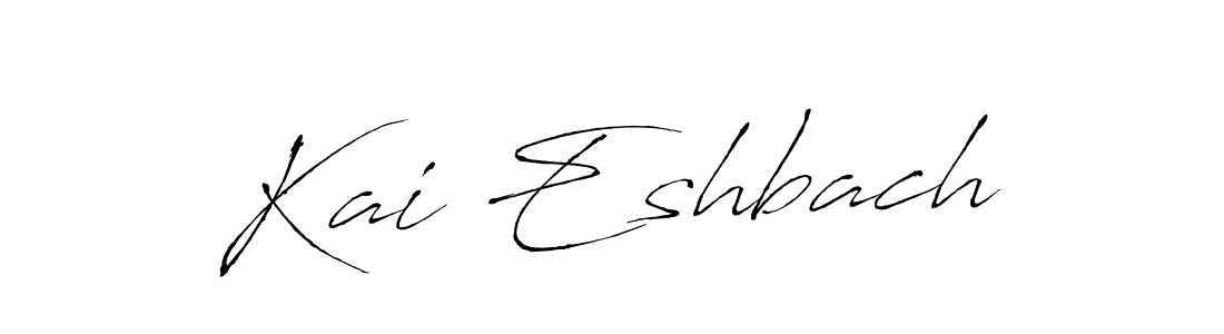 Use a signature maker to create a handwritten signature online. With this signature software, you can design (Antro_Vectra) your own signature for name Kai Eshbach. Kai Eshbach signature style 6 images and pictures png