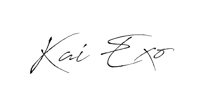 Also You can easily find your signature by using the search form. We will create Kai Exo name handwritten signature images for you free of cost using Antro_Vectra sign style. Kai Exo signature style 6 images and pictures png