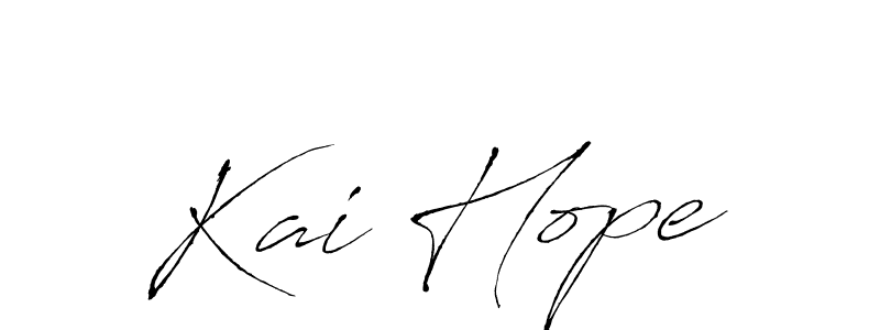Kai Hope stylish signature style. Best Handwritten Sign (Antro_Vectra) for my name. Handwritten Signature Collection Ideas for my name Kai Hope. Kai Hope signature style 6 images and pictures png