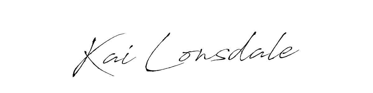 Design your own signature with our free online signature maker. With this signature software, you can create a handwritten (Antro_Vectra) signature for name Kai Lonsdale. Kai Lonsdale signature style 6 images and pictures png