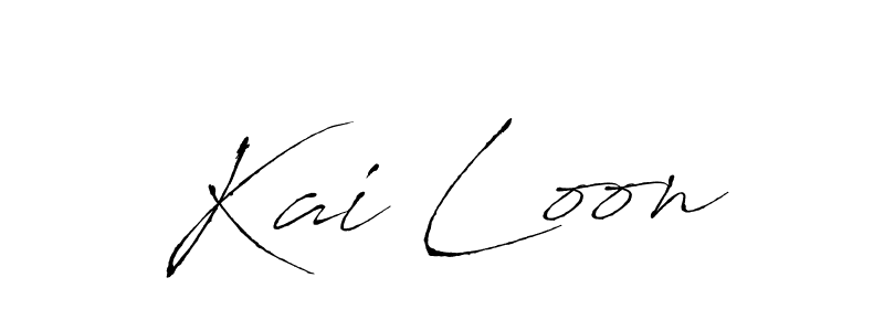 Create a beautiful signature design for name Kai Loon. With this signature (Antro_Vectra) fonts, you can make a handwritten signature for free. Kai Loon signature style 6 images and pictures png