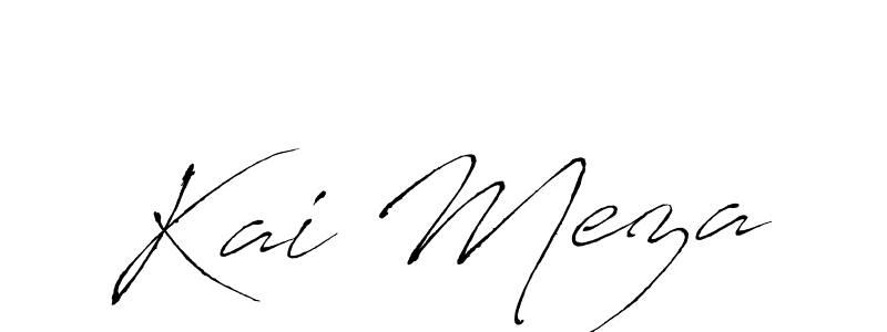 Make a beautiful signature design for name Kai Meza. With this signature (Antro_Vectra) style, you can create a handwritten signature for free. Kai Meza signature style 6 images and pictures png