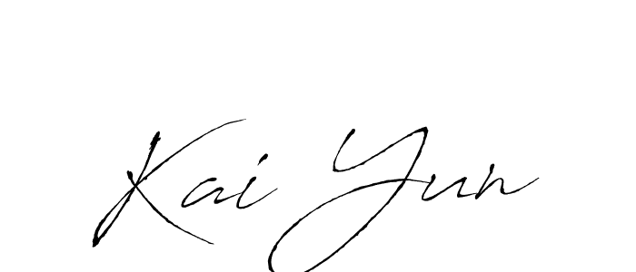 How to make Kai Yun signature? Antro_Vectra is a professional autograph style. Create handwritten signature for Kai Yun name. Kai Yun signature style 6 images and pictures png