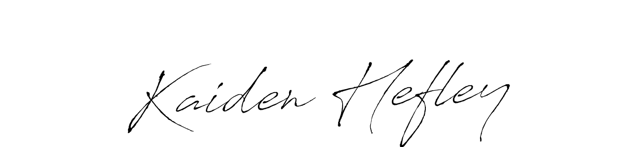 How to make Kaiden Hefley name signature. Use Antro_Vectra style for creating short signs online. This is the latest handwritten sign. Kaiden Hefley signature style 6 images and pictures png