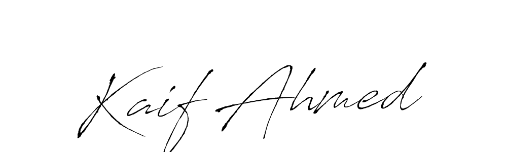 Also we have Kaif Ahmed name is the best signature style. Create professional handwritten signature collection using Antro_Vectra autograph style. Kaif Ahmed signature style 6 images and pictures png