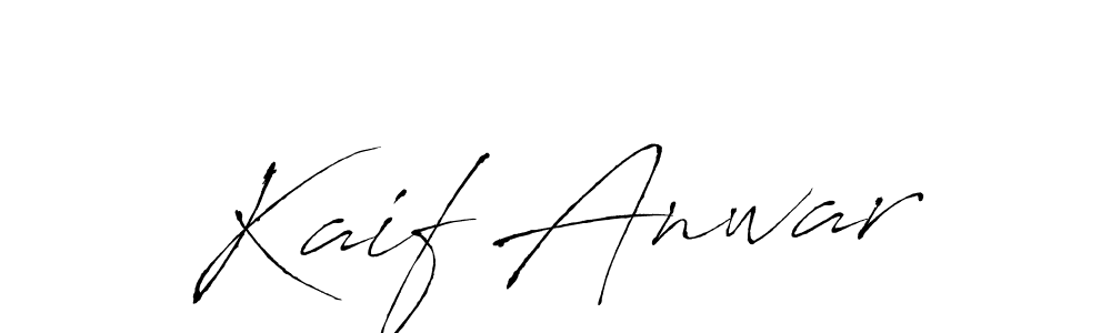 How to make Kaif Anwar signature? Antro_Vectra is a professional autograph style. Create handwritten signature for Kaif Anwar name. Kaif Anwar signature style 6 images and pictures png