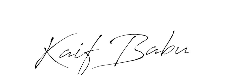 Also we have Kaif Babu name is the best signature style. Create professional handwritten signature collection using Antro_Vectra autograph style. Kaif Babu signature style 6 images and pictures png