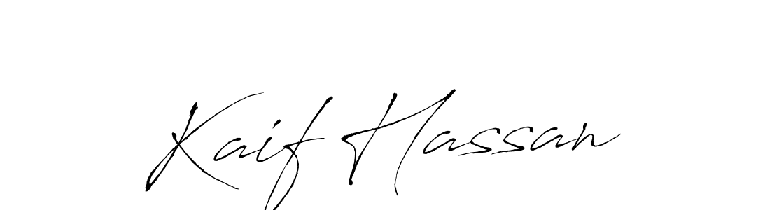 Kaif Hassan stylish signature style. Best Handwritten Sign (Antro_Vectra) for my name. Handwritten Signature Collection Ideas for my name Kaif Hassan. Kaif Hassan signature style 6 images and pictures png