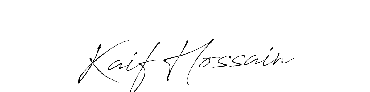 Create a beautiful signature design for name Kaif Hossain. With this signature (Antro_Vectra) fonts, you can make a handwritten signature for free. Kaif Hossain signature style 6 images and pictures png