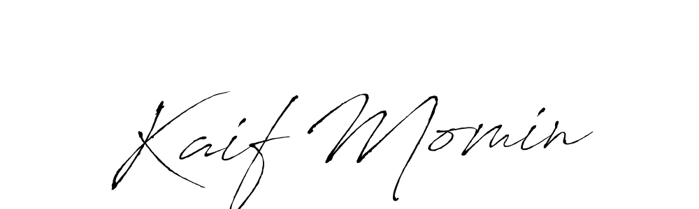 Create a beautiful signature design for name Kaif Momin. With this signature (Antro_Vectra) fonts, you can make a handwritten signature for free. Kaif Momin signature style 6 images and pictures png