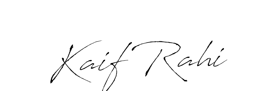 How to make Kaif Rahi signature? Antro_Vectra is a professional autograph style. Create handwritten signature for Kaif Rahi name. Kaif Rahi signature style 6 images and pictures png