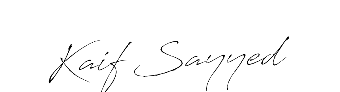 The best way (Antro_Vectra) to make a short signature is to pick only two or three words in your name. The name Kaif Sayyed include a total of six letters. For converting this name. Kaif Sayyed signature style 6 images and pictures png