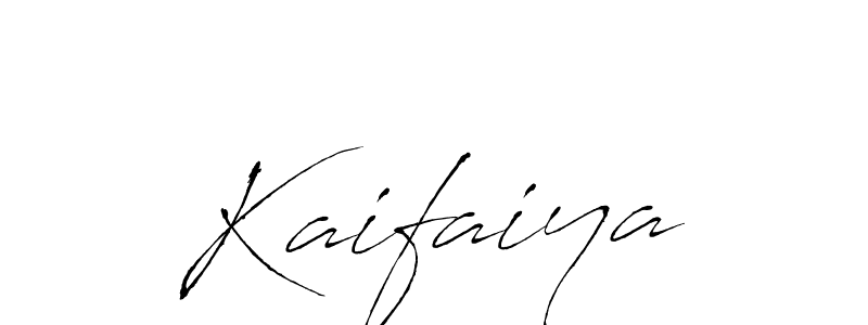 Create a beautiful signature design for name Kaifaiya. With this signature (Antro_Vectra) fonts, you can make a handwritten signature for free. Kaifaiya signature style 6 images and pictures png