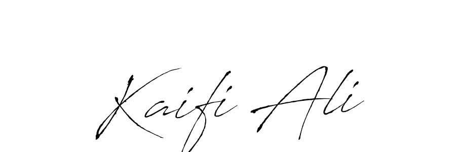 Also we have Kaifi Ali name is the best signature style. Create professional handwritten signature collection using Antro_Vectra autograph style. Kaifi Ali signature style 6 images and pictures png