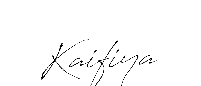 Make a beautiful signature design for name Kaifiya. With this signature (Antro_Vectra) style, you can create a handwritten signature for free. Kaifiya signature style 6 images and pictures png